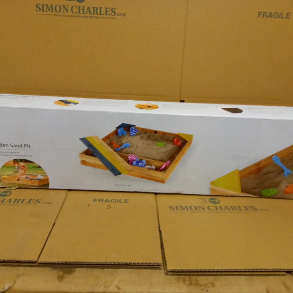 BOXED PLUM STORE IT WOODEN SAND PIT RRP £57