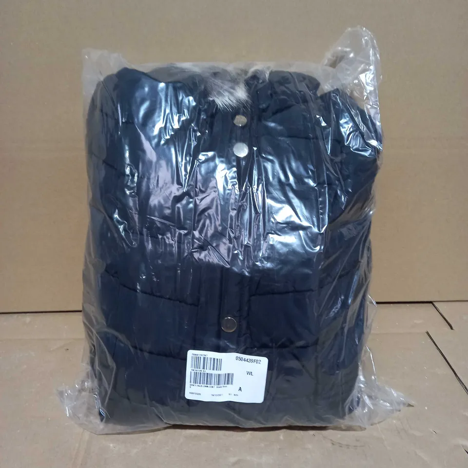 CENTIGRADE FAUX DOWN COAT BLACK - SMALL