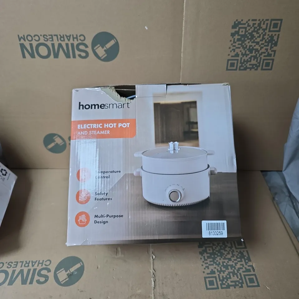 HOMESMART ELECTRIC HOT POT AND STEAMER