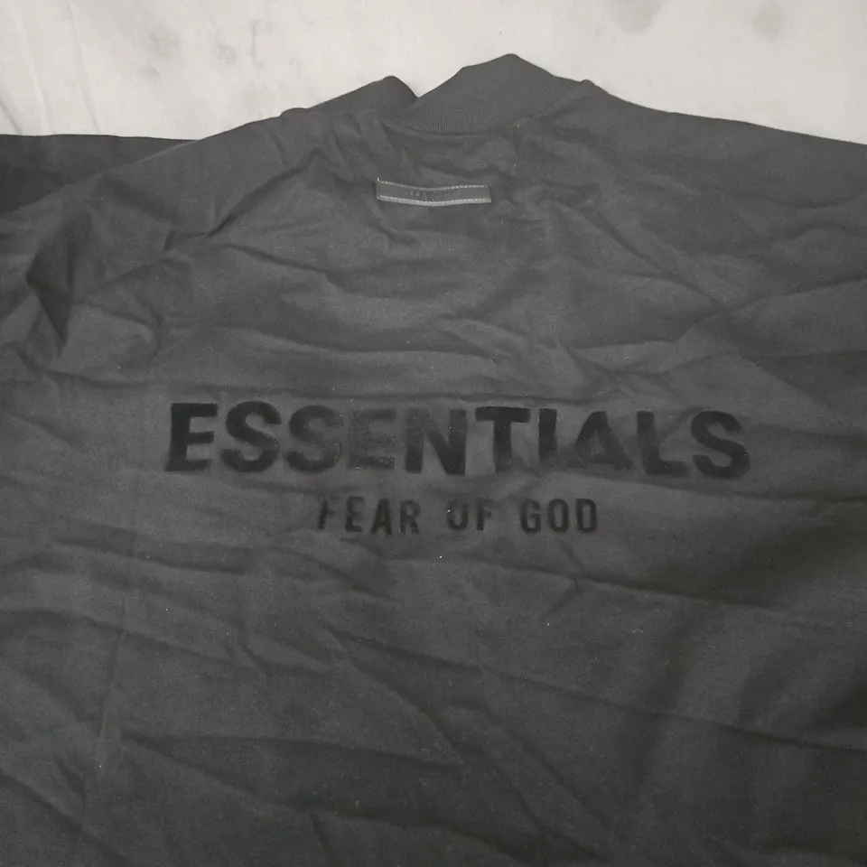 FEAR OF GOD ESSENTIALS T-SHIRT – BLACK – SIZE XL