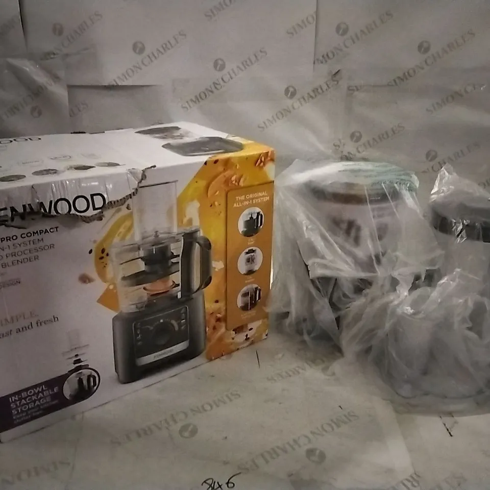 BOXED KENWOOD FOOD PROCESSOR AND BLENDER