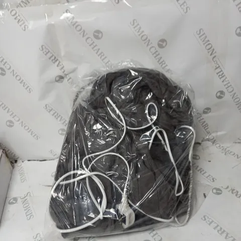 BOXED COZEE HOME VELVETSOFT HEATED THROW IN CHARCOAL