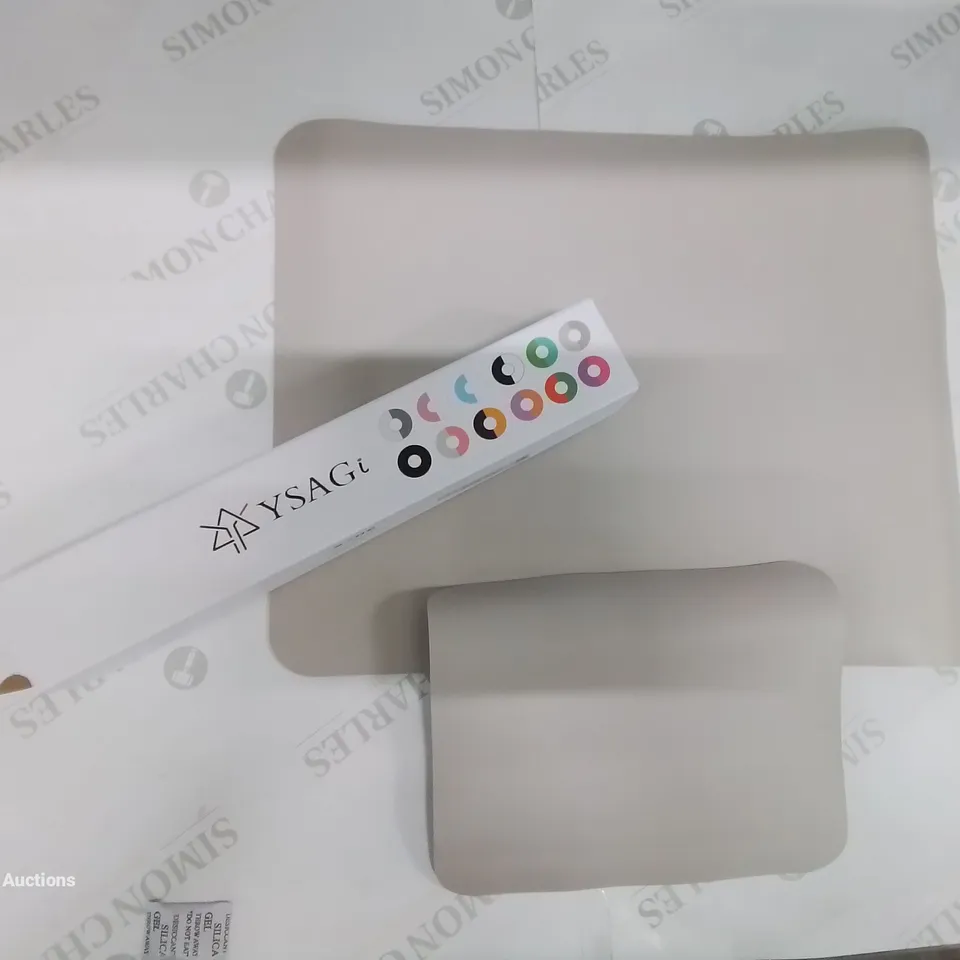 BOX CONTAINING APPROXIMATELY 35 RUBBER DESK MATS AND MOUSE MATS