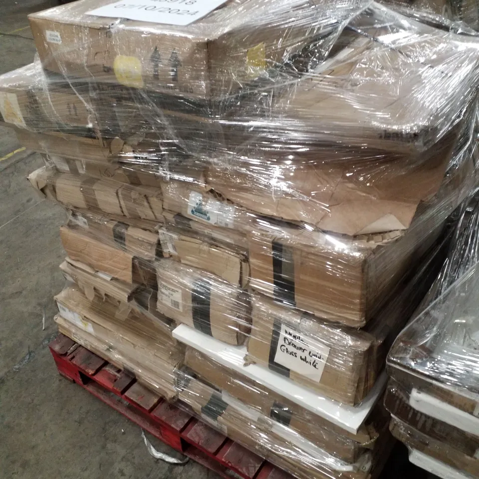 PALLET CONTAINING APPROXIMATELY 20 BATHSTORE FLAT PACK VANITY UNITS