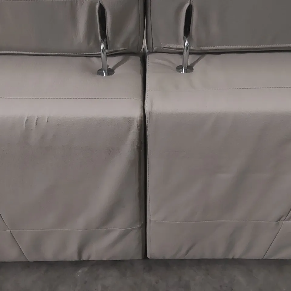 QUALITY DESIGNER BRADY PREMIUM LEATHER 4 SEATER SOFA