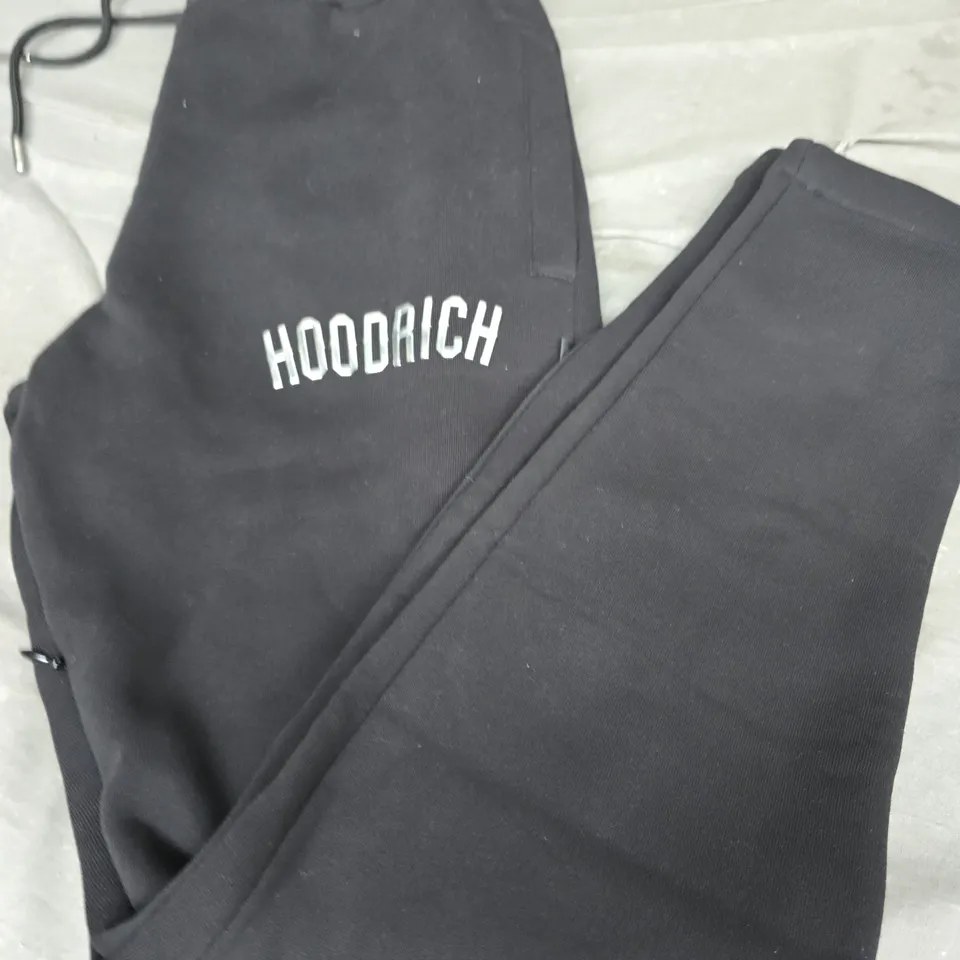 HOODRICH LOGO JOGGERS, BLACK - UK SIZE S