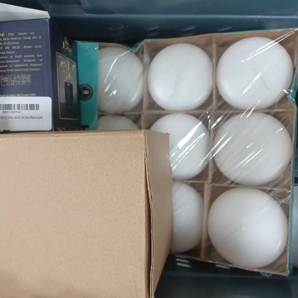 APPROXIMATELY 10 ASSORTED HOUSEHOLD ITEMS TO INCLUDE BLAUPUNKT BULBS, SCENTED CANDLE, ETC