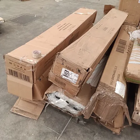 PALLET OF ASSORTED, INCOMPLETE FURNITURE PARTS AND PIECES 