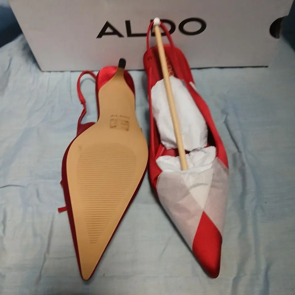 ALDO RED SLINGBACK HEELS - POINTED TOE, UK 9.5 (US 11) EU 42.5