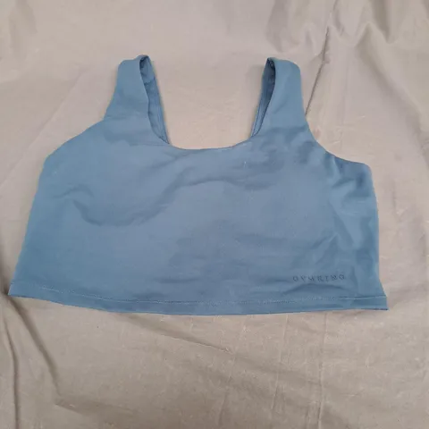 GYMSHARK BLUE SPORTS TOP - SIZE 12