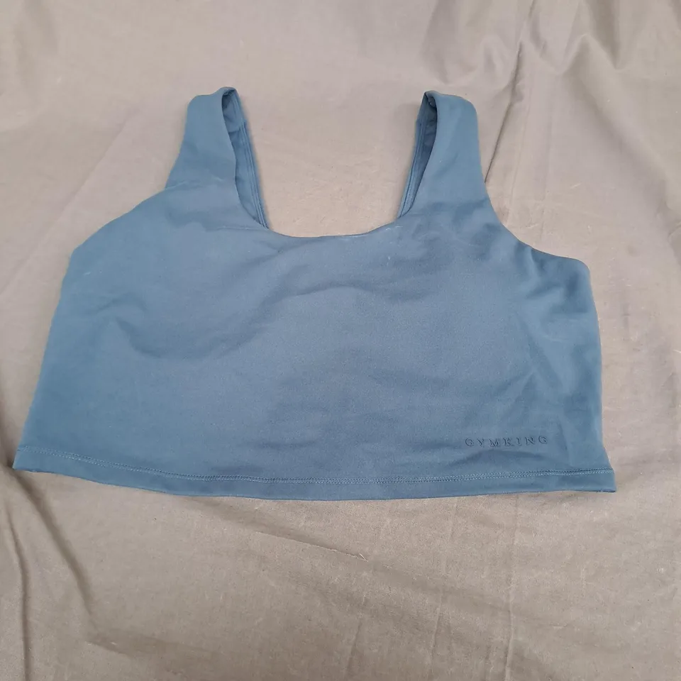 GYMSHARK BLUE SPORTS TOP - SIZE 12