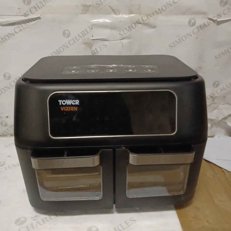 TOWER T17102, VORTX VIZION DUAL COMPARTMENT 11L AIR FRYER OVEN