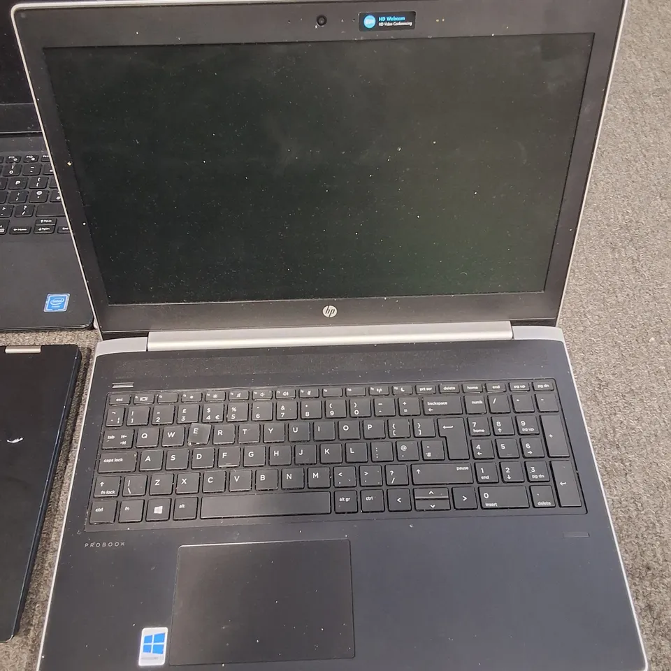 LOT OF 4 ASSORTED LAPTOP TO INCLUDE DELL, LENOVO AND HP
