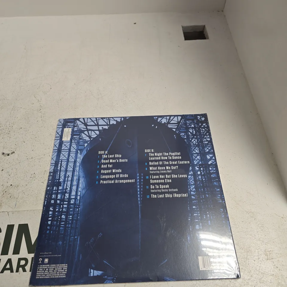 STING – THE LAST SHIP, 180G HEAVYWEIGHT VINYL LP (INCLUDES MP3 DOWNLOAD VOUCHER)