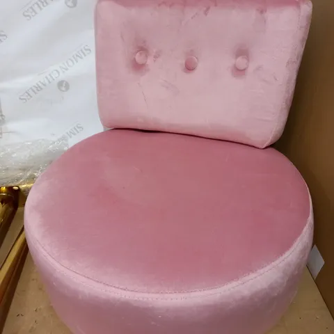 ALISON CORK VELVET COCKTAIL CHAIR DEEP - ROSE