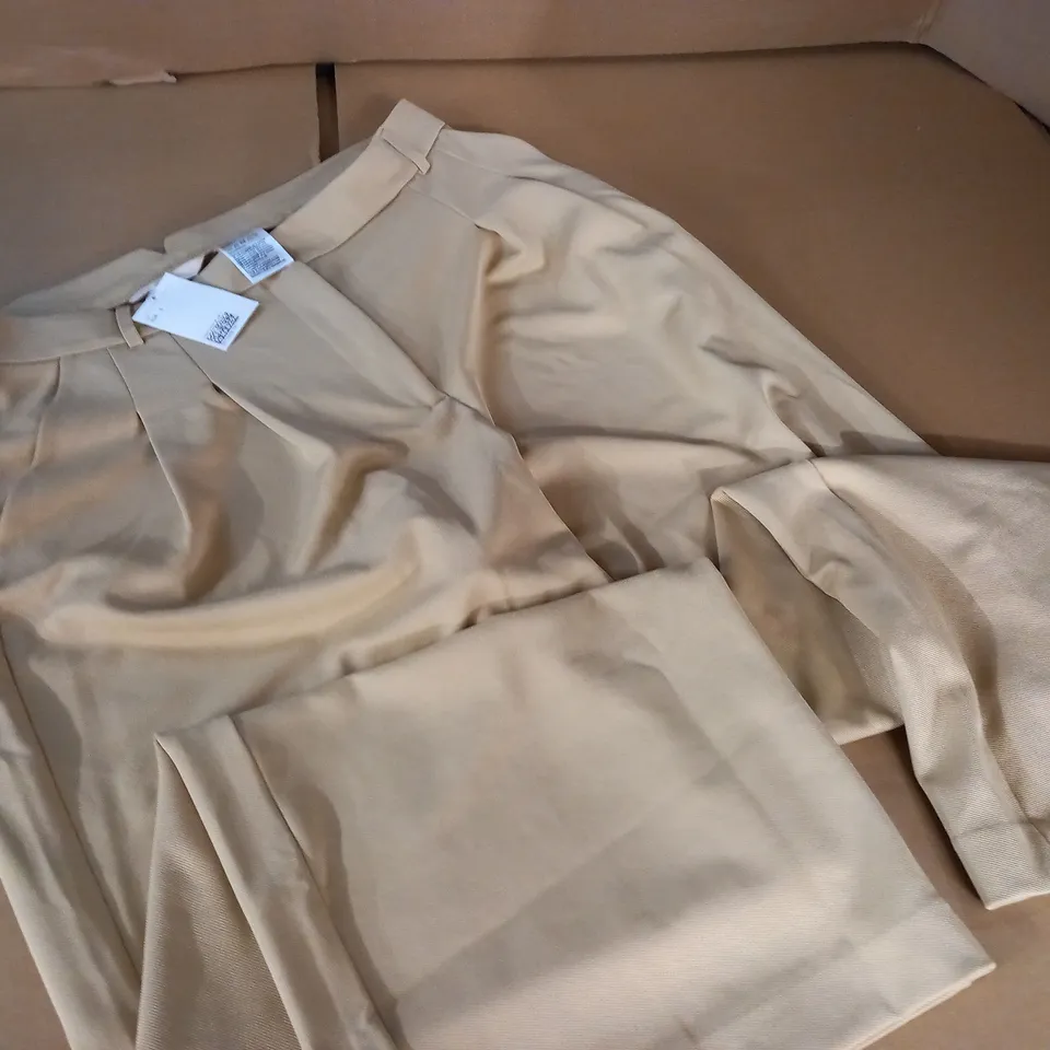 H&M CREAM TROUSERS - L