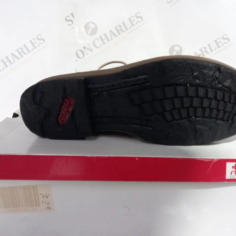 RIEKER LACE UP ANKLE BOOTS - UK SIZE 6