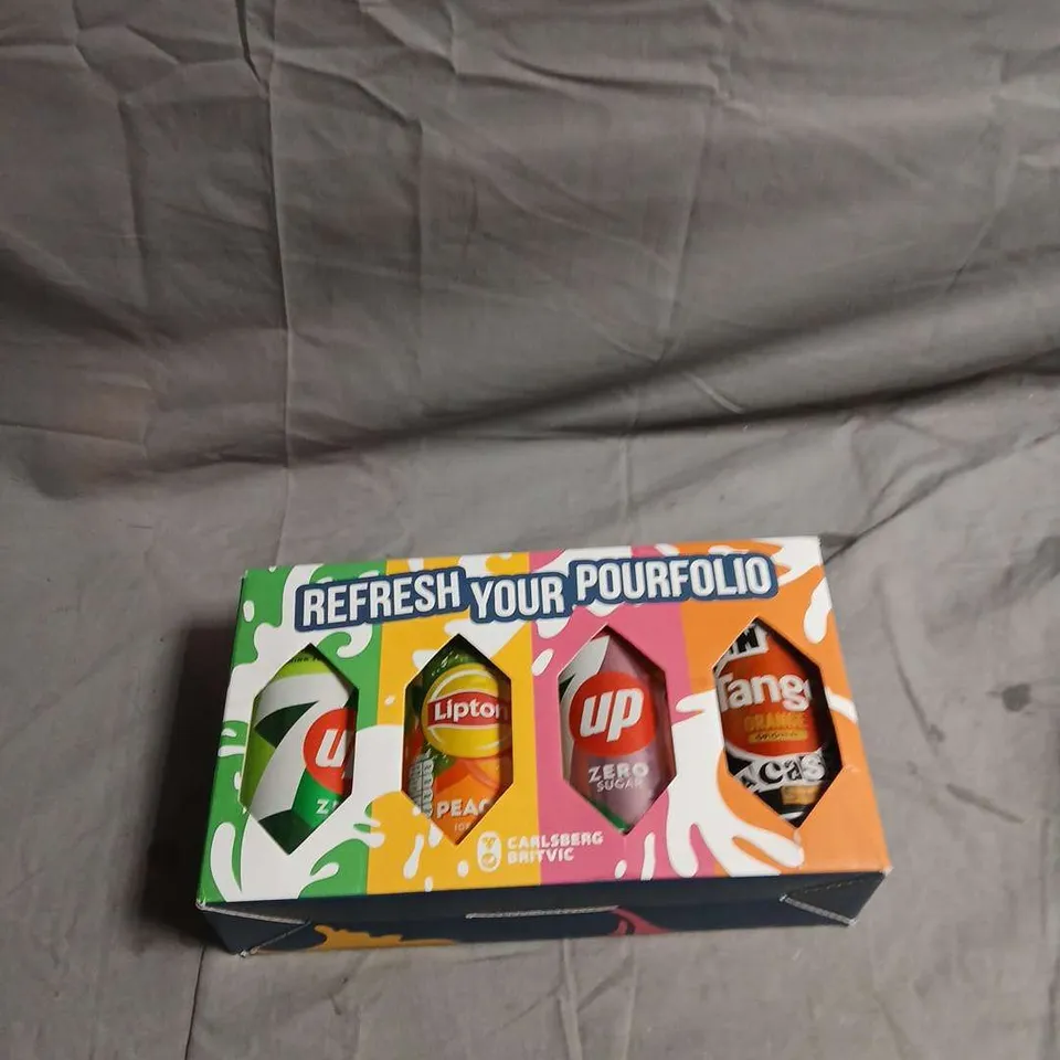 REFRESH YOUR POURFOLIO ASSORTED 4-CAN SOFT DRINK MULTIPACK