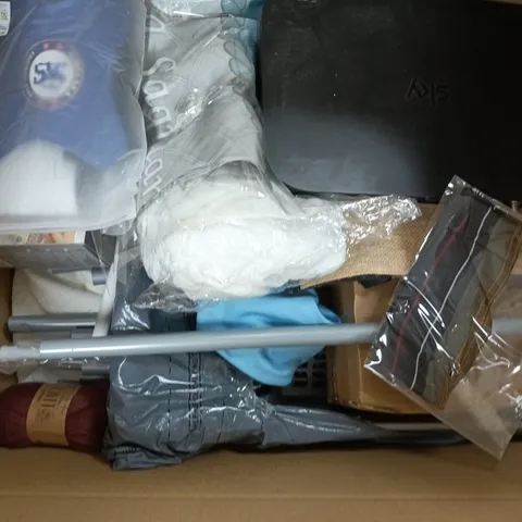 APPROXIMATELY 20 ASSORTED HOUSEHOLD PRODUCTS TO INCLUDE SKY ROUTER, BREAT MILK STORAGE BAGS, DROPS LIMA WOOL YARN, ETC - COLLECTION ONLY