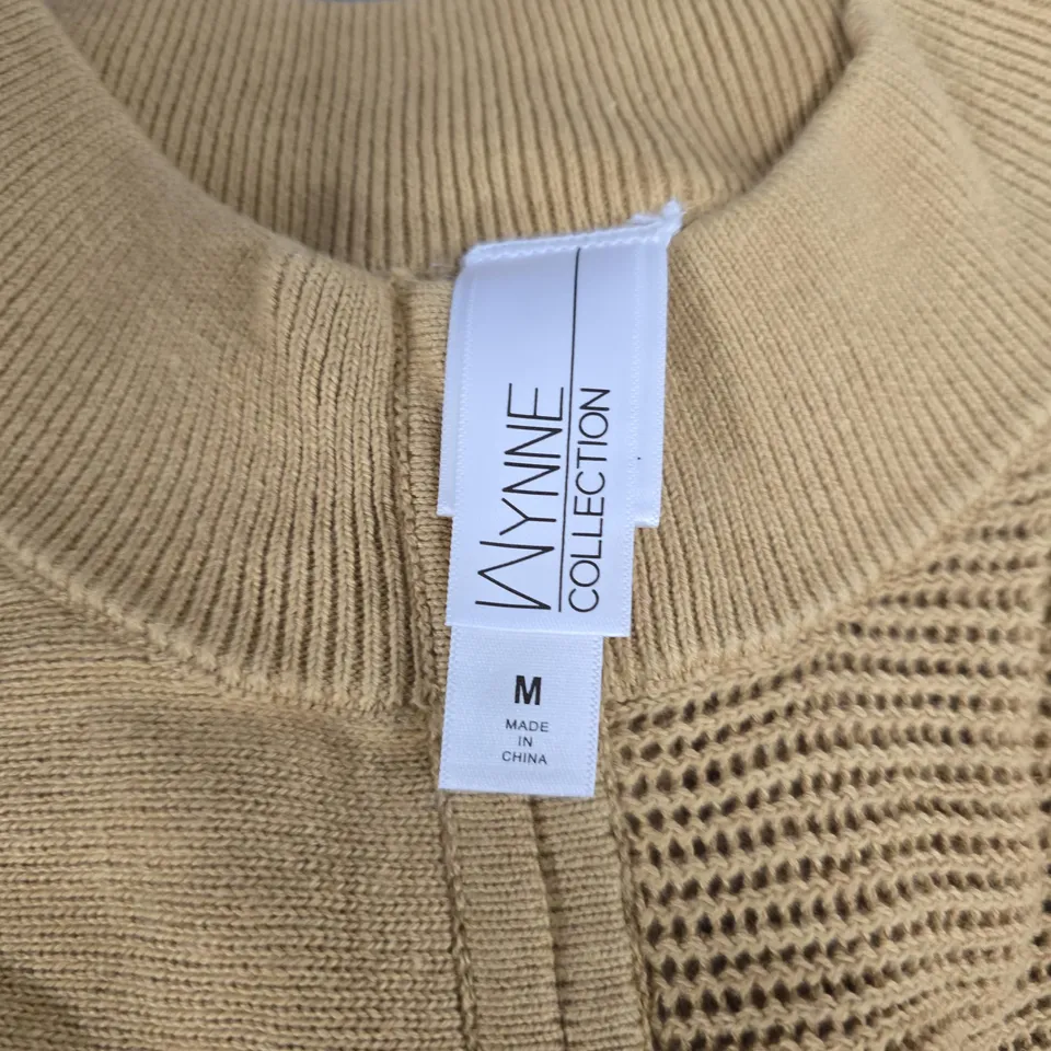 KYNNE COLLECTION CARDIGAN – MUSTARD KNIT, SIZE M