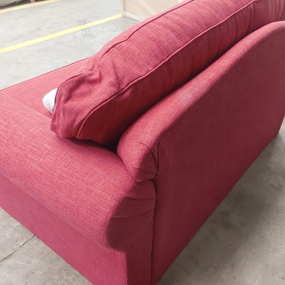 QUALITY DESIGNER LYNEHAM LOVE SEAT SOFA - HELSINKI CRANBERRY FABRIC
