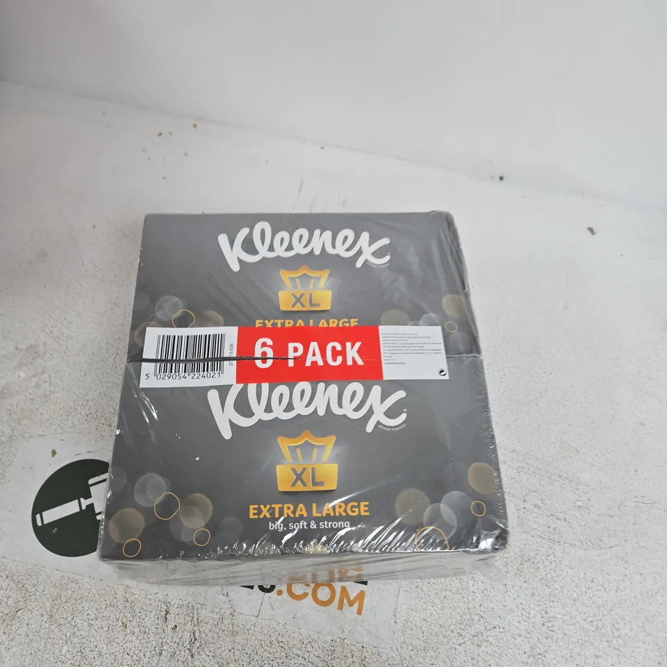 KLEENEX XL EXTRA LARGE TISSUES – 6 PACK (BOXED)