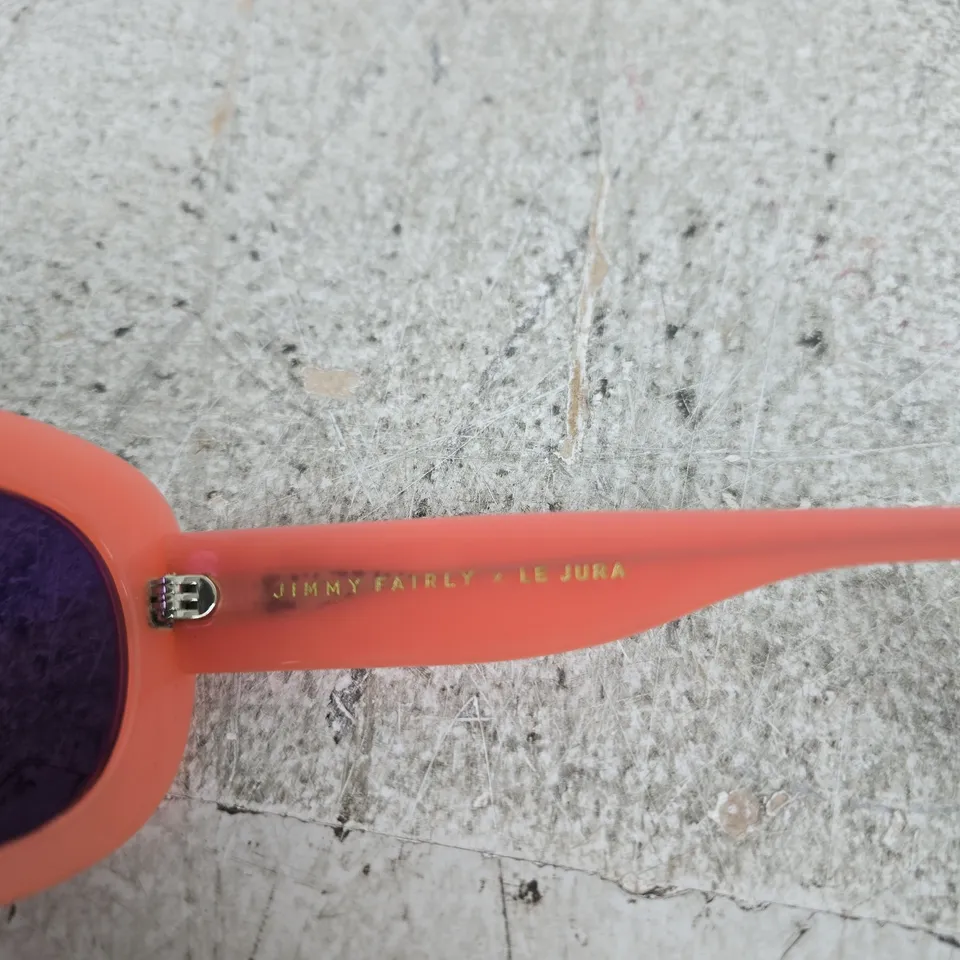 JIMMY FAIRLY SUNGLASSES – LE JURA COLLABORATION, CORAL FRAME