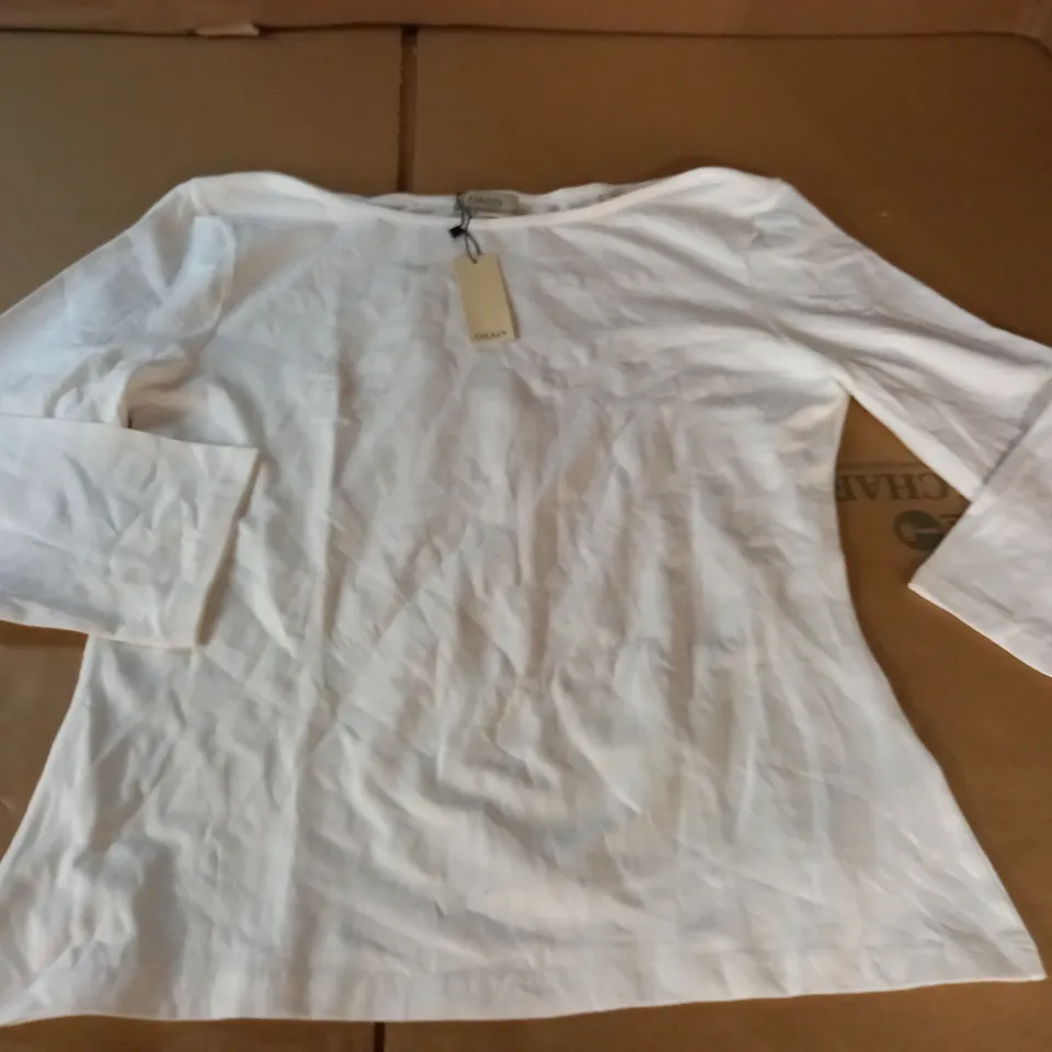 OASIS ESSENTIAL COTTON SLASH NECK JERSEY TOP - XL