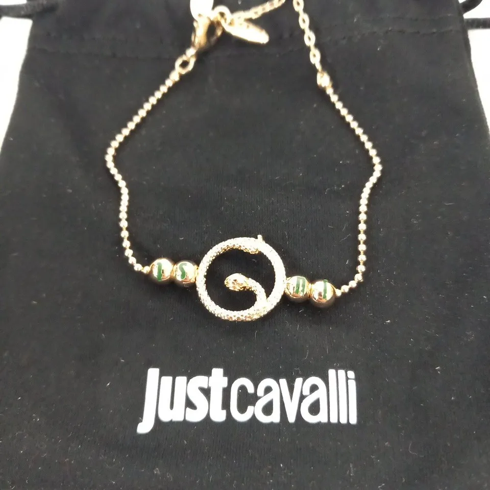 JUST CAVALLI 14K GOLD COLOUR PLATED SMALL BRACELET