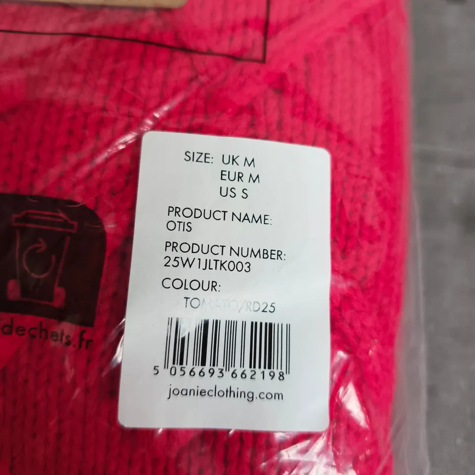 JOANIE – WOMEN’S KNIT TOP, UK M, TOMATO