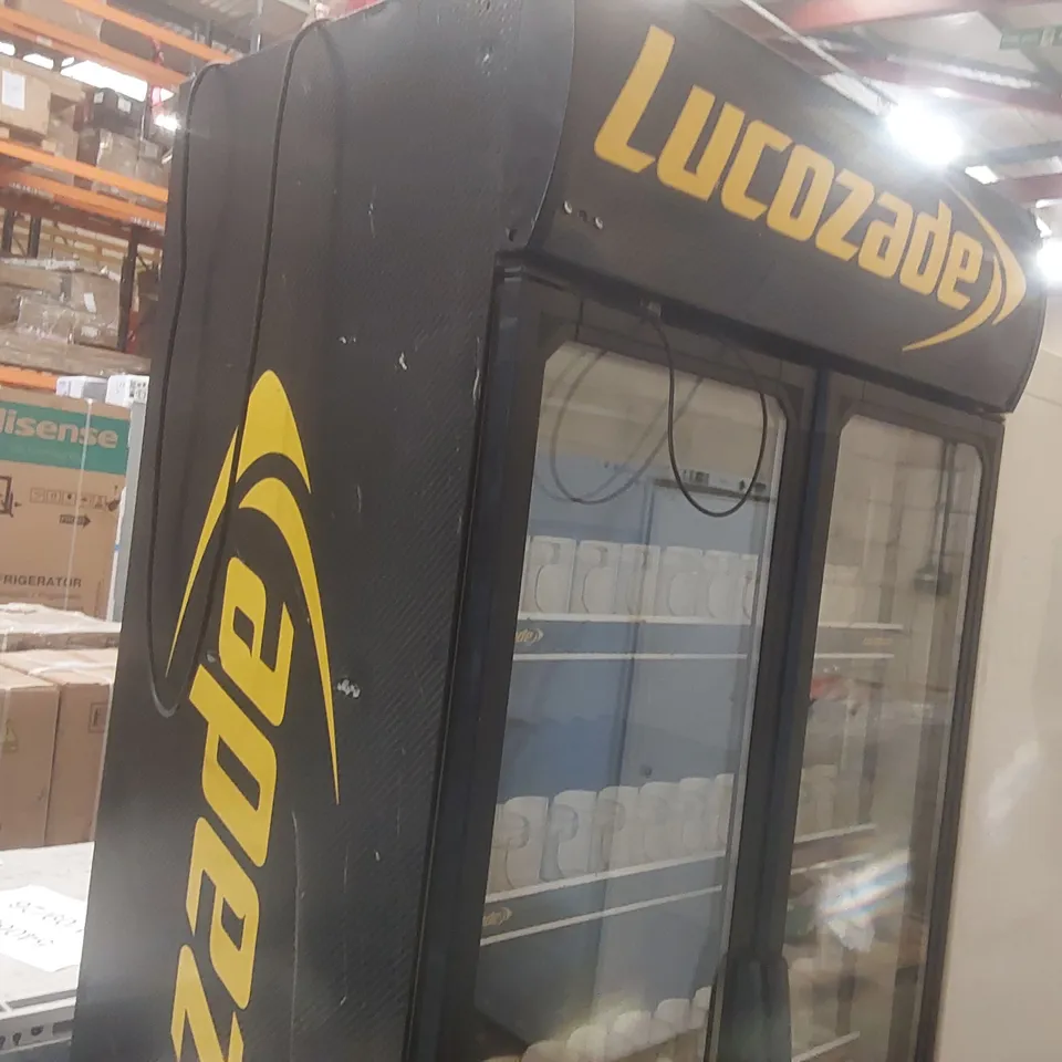 NORCOOL SUPER800HD COMMERCIAL LUCOZADE BRANDED DRINKS DISPLAY FRIDGE