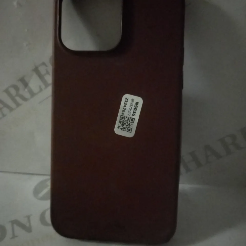 APPLE IPHONE LEATHER CASE, MODEL UNKNOWN
