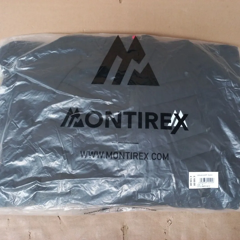 BAGGED MONTIREX VERGLAS JACKET IN BLACK SIZE SMALL