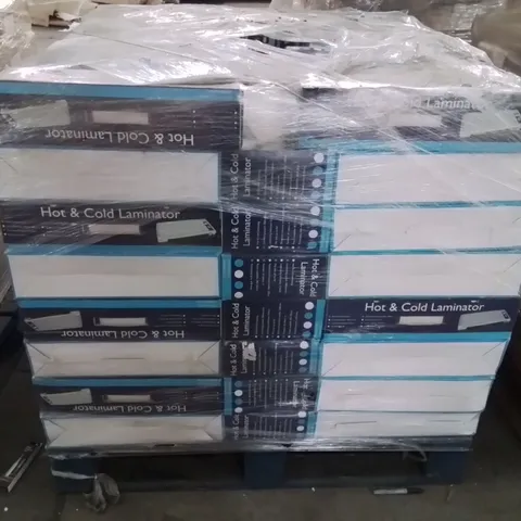 PALLET CONTAINING LARGE QUANTITY OF HOT AND COLD LAMINATORS