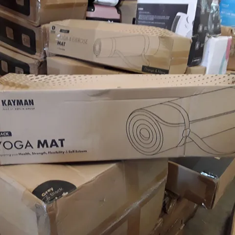 BOXED KAYMAN YOGA MAT - BLACK 