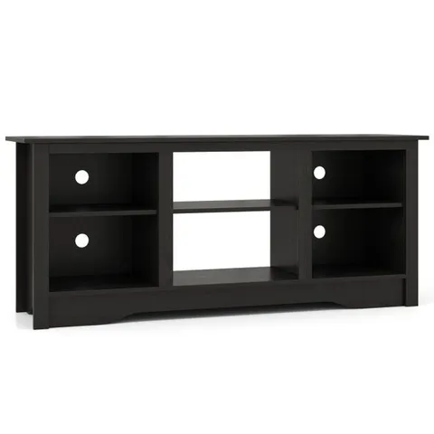 BOXED COSTWAY TV STAND CONSOLE TABLE FOR UP TO 65" WITH ADJUSTABLE SHELVES - BLACK