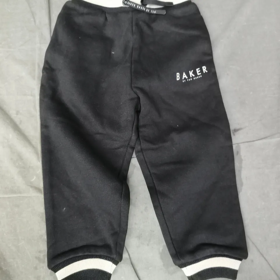 TED BAKER INFANT JOGGERS IN BLACK/BEIGE SIZE 2-3 YEARS