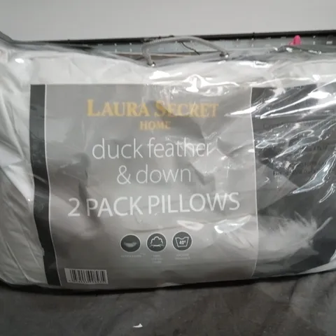 LAURA SECRET HOME DUCK FEATHER & DOWN PILLOWS – 2 PACK