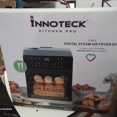BOXED INNOTECK KITCHEN PRO 9 IN 1 DIGITAL STEAM AIR FRYER OVEN