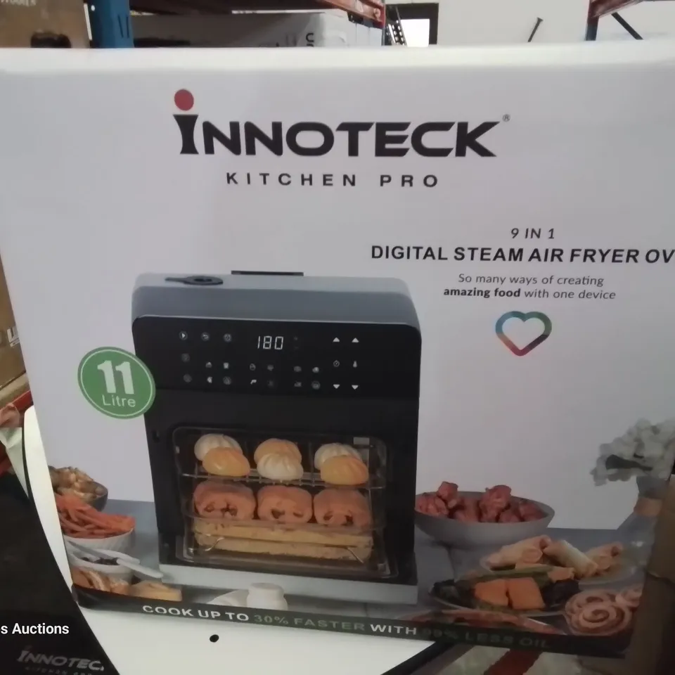 BOXED INNOTECK KITCHEN PRO 9 IN 1 DIGITAL STEAM AIR FRYER OVEN