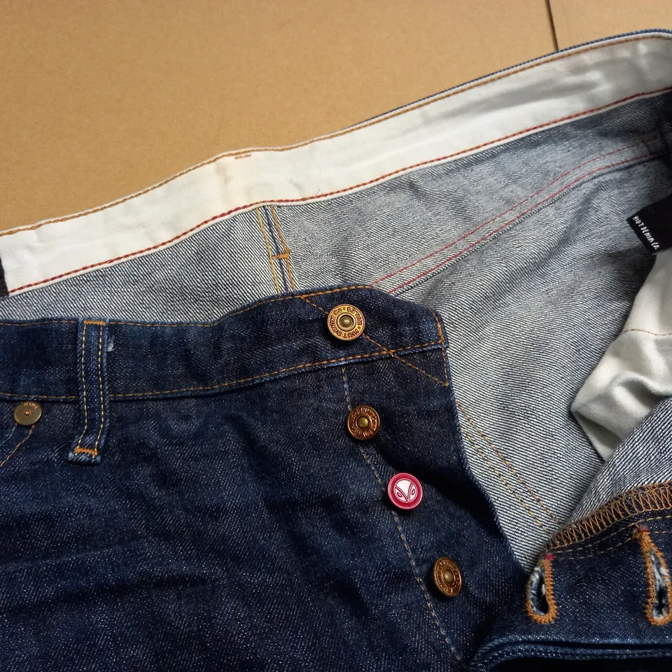 HIUT DENIM CO DARK BLUE JEANS - SIZE UNSPECIFIED