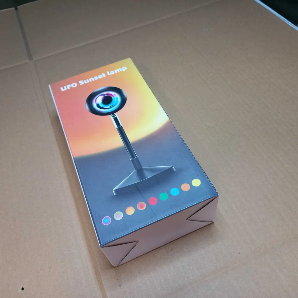 BOXED/SEALED UFO SUNSET LAMP