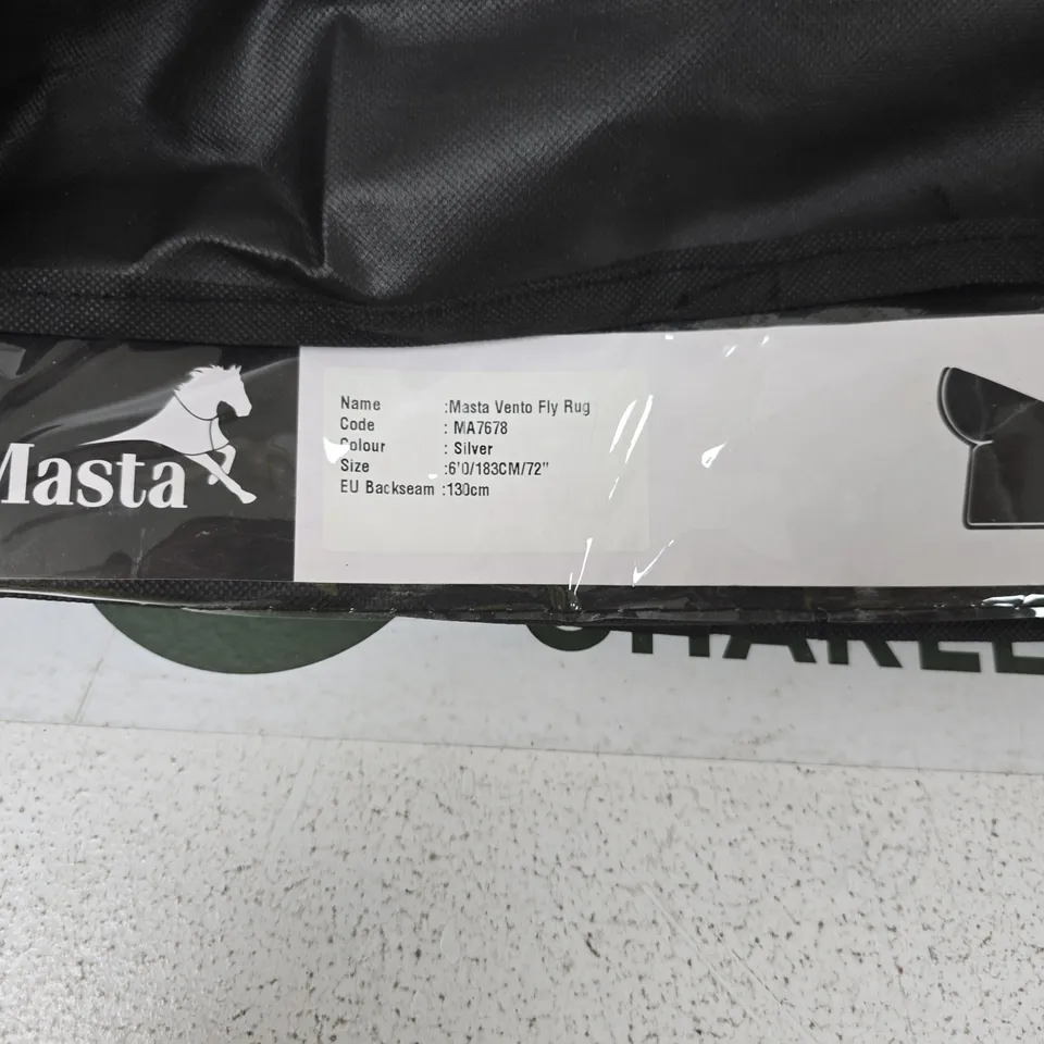 MASTA VENTO FLY RUG – HORSE FLY SHEET, SILVER, UK 6'0" (183 CM)