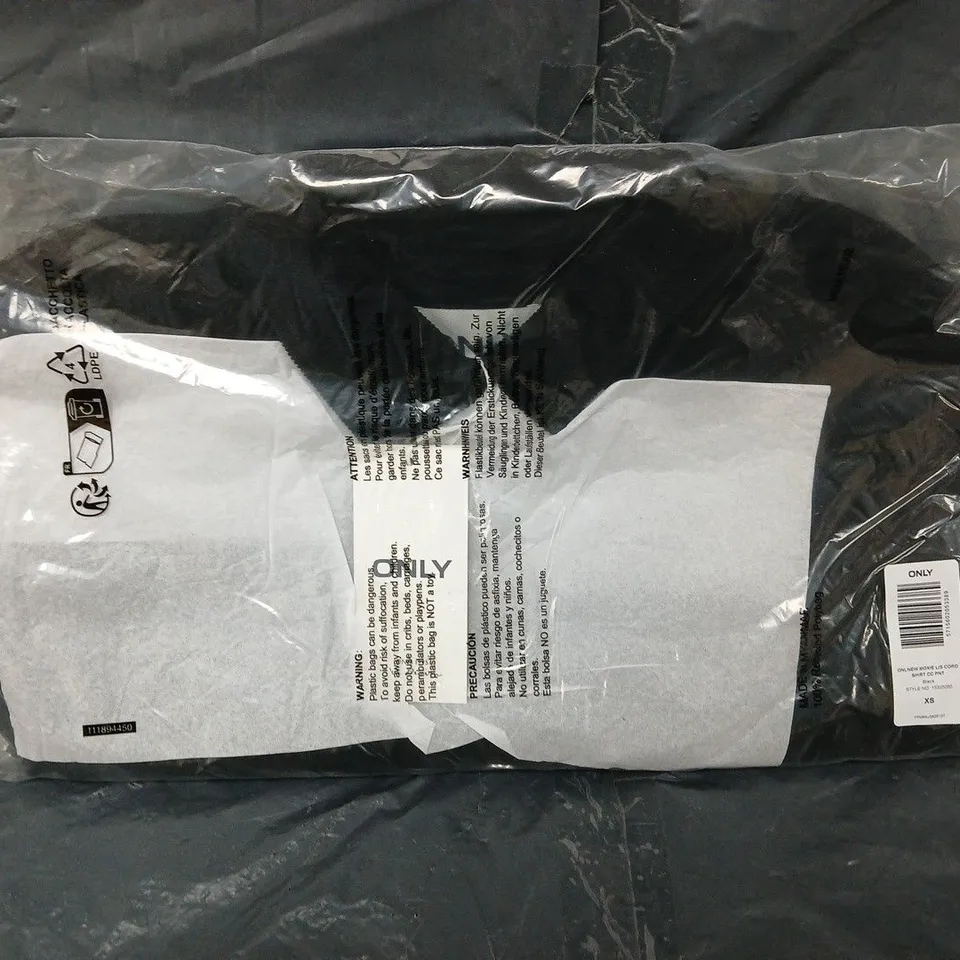 SEALED ONLY MOXIE LONG SLEEVE CORD SHIRT IN BLACK - XS