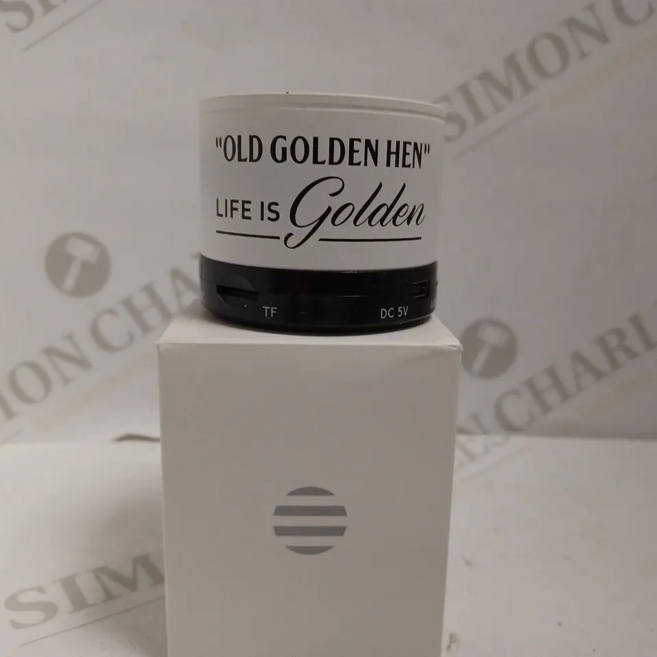 `OLD GOLDEN HEN` LIFE IS GOLDEN BLUETOOTH SPEAKER