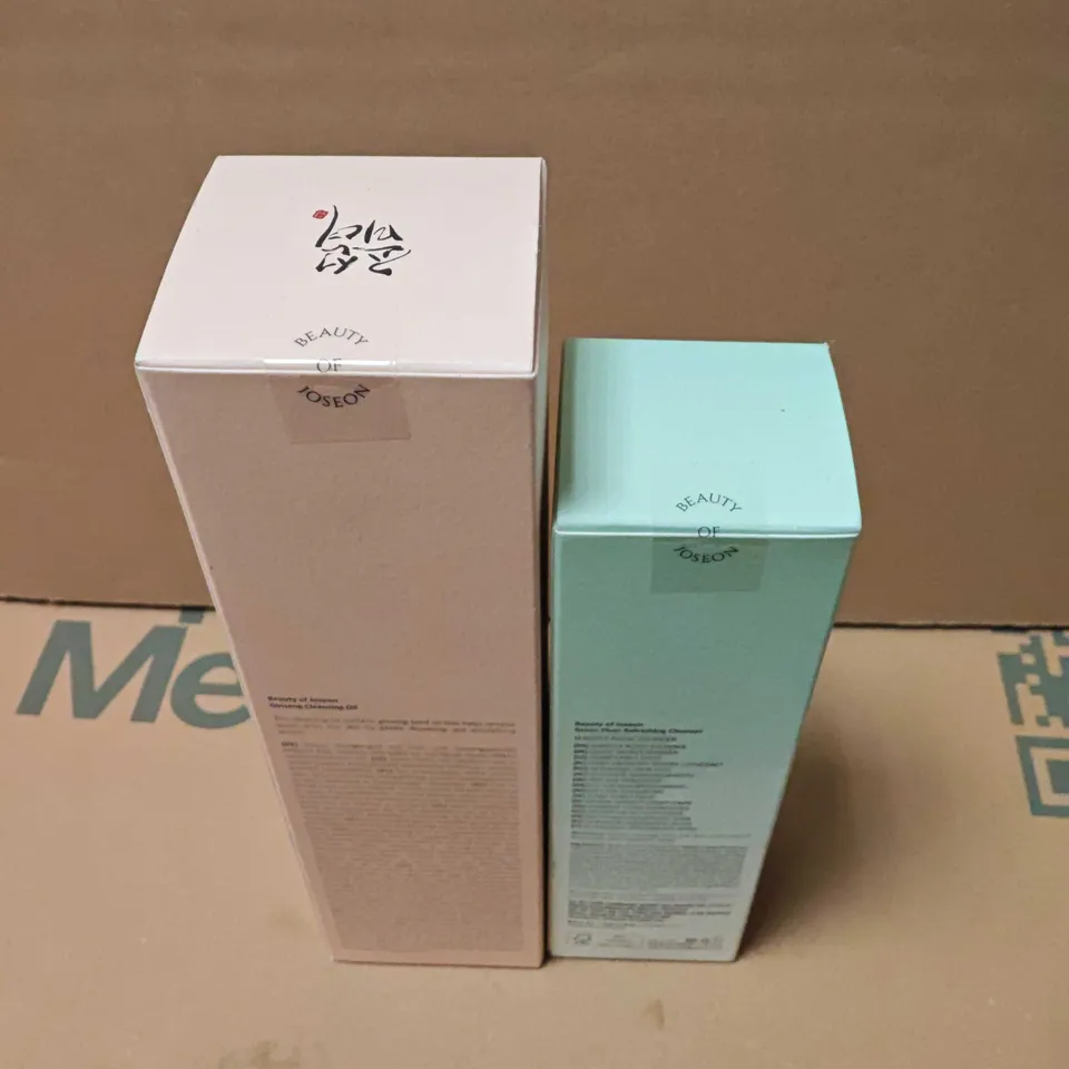 LOT OF 2 BEAUTY OF JOSEON GREEN PLUM REFRESHING CLEANSER & GINSENG CLEANSING OIL