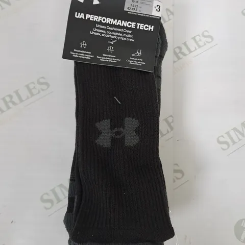 UNDER ARMOUR CREW SOCKS SIZE L