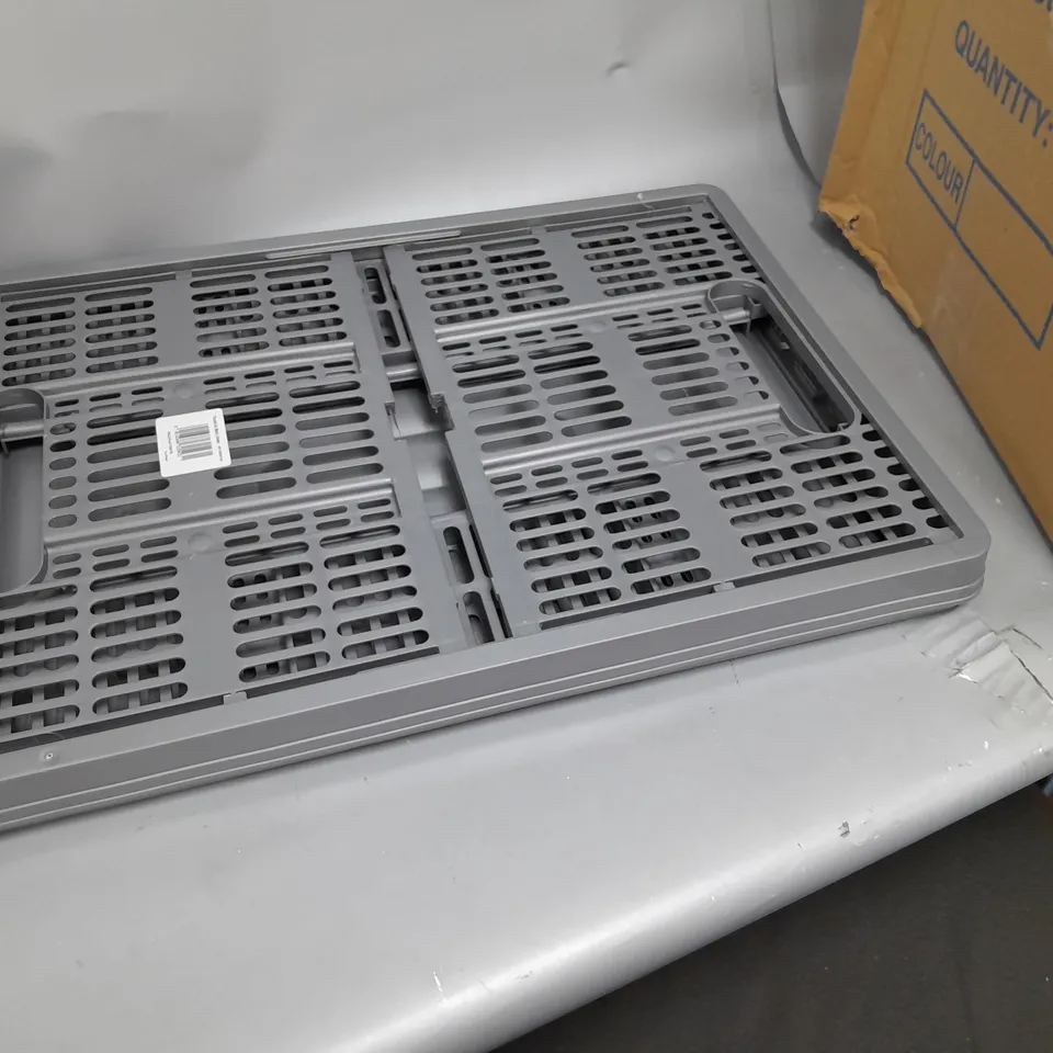 BOX OF APPROXIMATLY 10 FOLD FLAT CRATES 48 X 35 X 24cm