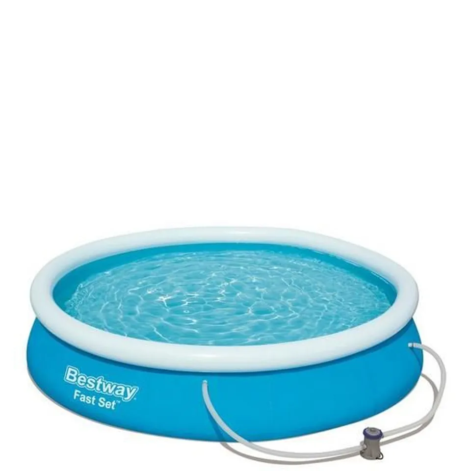 BOXED BESTWAY 12FT POOL FAST SET WITH FILTER PUMP  RRP £129.99