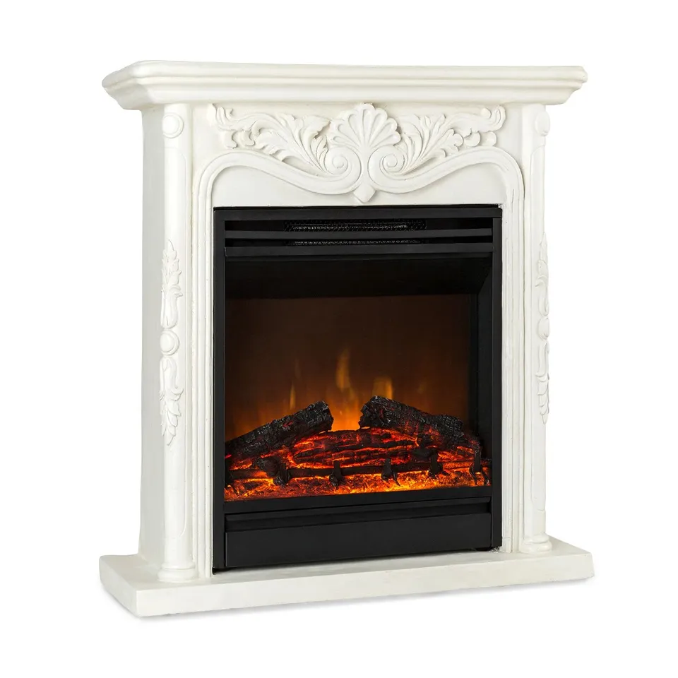 BOXED KLARSTEIN LIENZ 1800W 60CM ELECTRIC FIRE WITH SURROUND WHITE